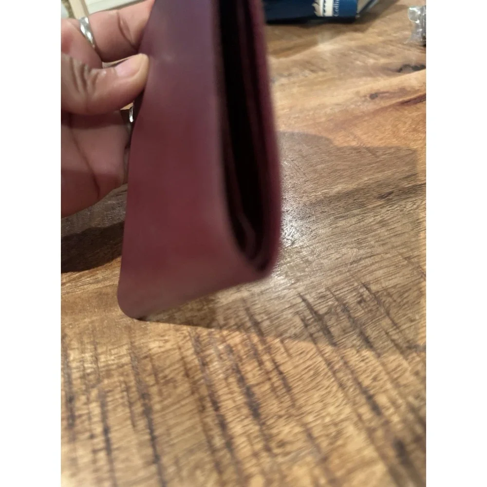 Authentic Cartier Must De Cartier Burgundy Leather‎ Wallet Bifold Vintage France